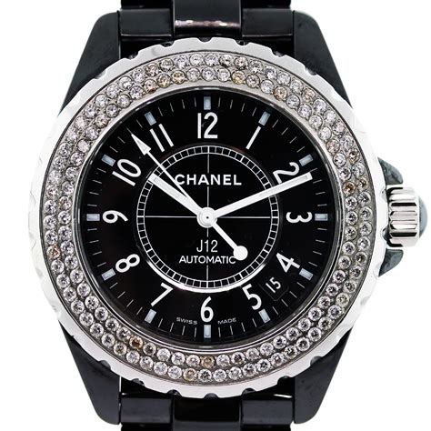 small ladies chanel watch 18k black|Chanel watch price.